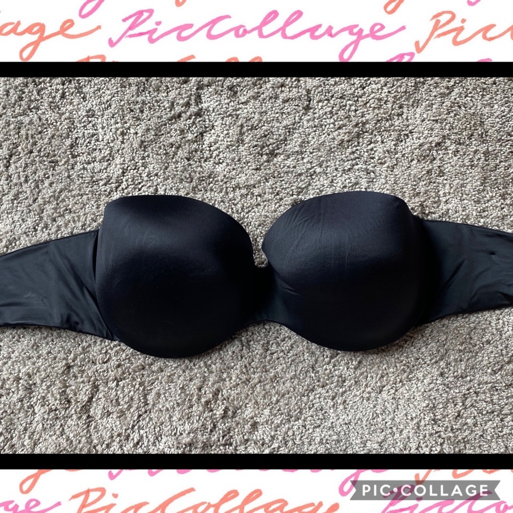 Strapless Black Bra